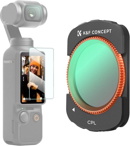K&F Concept Osmo Pocket 3 Magnetic CPL Filters, Magnetic Polarizer Filter for DJI Osmo Pocket 3 Camera Combo, Multi Coated HD Optical Glass Filter in Saudi Arabia