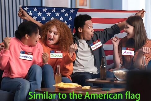 300 Pcs “Hello My Name is “ Patriotic Name Tags Stickers(3.5"X2.4") Self-Adhesive Name Sticker Name Badges Labels are Great for Volunteer Work，Party,Office, Meeting, School and Mailing in Saudi Arabia