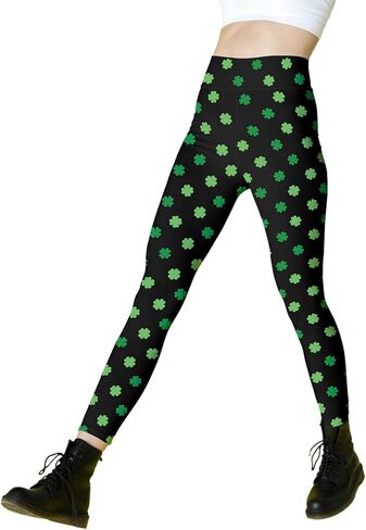 Heart Leggings Valentines Leggings for Women,St Patricks Day Leggings in Kuwait