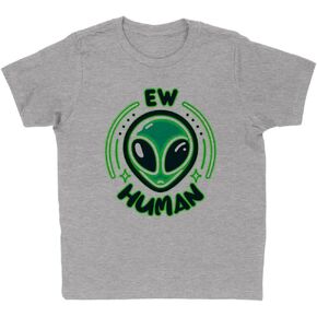 Ew Human Alien Kids T-Shirt Youth in Kuwait
