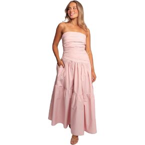 Petal & Pup Women's Blanche Strapless Maxi Dress Orchid in Kuwait