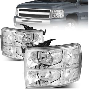 Front Headlight Assembly For 2007-2013 Chevy Silverado 1500 & 2007-2014 Chevy Silverado 2500 3500 Pickup - Replacement Headlamp, Front Bumper Lights in Kuwait
