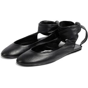 KISSASA أحذية الباليه المسطحة للنساء الدانتيل يصل الباليه المسطحة مغلقة جولة تو عارية الذراعين أحذية الباليه العمل غير الرسمي فستان مسطح الأحذية in Kuwait