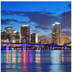 Windowpix 12x12 بوصة طبقة تزيين ثابتة للنوافذ في وسط المدينة ليالي مطبوعة على شفاف لألواح زجاج النوافذ. حماية من الأشعة فوق البنفسجية، وتوفير الطاقة. in Kuwait