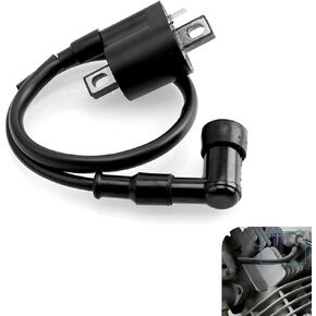 ملف إشعال الدراجة النارية، طقم خط إشعال سلك قابس الإشعال، عالمي لـ CG 125cc 150cc 200cc 250cc محرك عمودي ATV Sand Rail Dirt Bike Go Kart (أسود) in Saudi Arabia