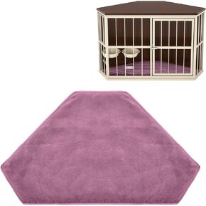 Dog Kennel Pad Furniture Crate Corner Washable Bed Large Dog Deluxe Crate Bed Pet Cage Sleeping Mat Soft Indoor Pet Corner Side Table(Only Mat)(Dusty Blue,42.5 x 23.8 Inch,Linen Fabric) in Kuwait