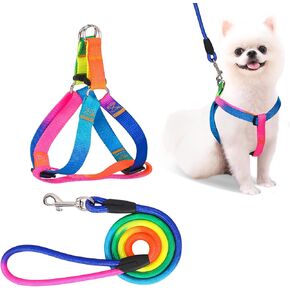 مقود الكلاب من بيتس هوم، مقود الحيوانات الأليفة، [أحجار الراين اللامعة] مقود مصنوع من جلد البولي يوريثان الفاخر متين وناعم بطول 6 أقدام للتحكم في التدريب على السلامة، مقود للمشي للكلاب الصغيرة والمتوسطة، وردي in Kuwait