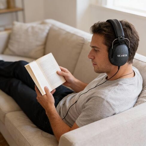 سماعات رأس Vic Firth Bluetooth المعزولة - حزمة حمراء مع نصائح للتمرين وقماش تلميع Austin Bazaar in Saudi Arabia