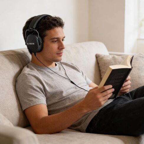 سماعات رأس Vic Firth Bluetooth المعزولة - حزمة حمراء مع نصائح للتمرين وقماش تلميع Austin Bazaar in Saudi Arabia