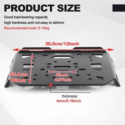 رف الأمتعة Xitomer متوافق مع V-Strom 650 XT DL650 2017-2025 & V-Strom 1050 DL1050 2020-2025 & V-Strom 1000 / DL1000 2014-2019 رف الأمتعة الخلفي للدراجة النارية in Kuwait
