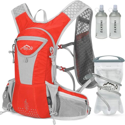حقيبة ظهر IX INOXTO Hydration Pack، حقيبة ظهر مائية خفيفة الوزن مع حقيبة نهارية لترطيب المثانة سعة 2 لتر للرجال والنساء، سترة ترطيب للجري للجري والمشي لمسافات طويلة وتسلق سباق الدراجات in Kuwait