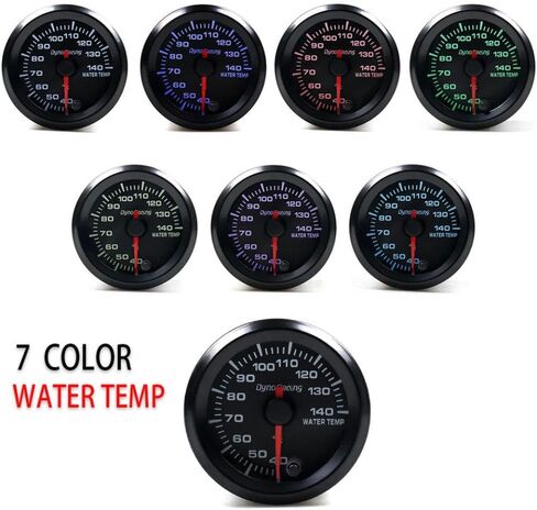 Water Temperature Meter 7 Colors LED Temp Gauge 40-140 Celsius Speed With in Kuwait