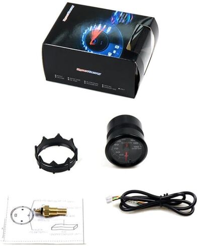 Water Temperature Meter 7 Colors LED Temp Gauge 40-140 Celsius Speed With in Kuwait