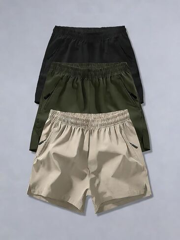 3PCS Boys' Casual Athletic Shorts, Multi-Pack for Daily Wear in Saudi Arabia