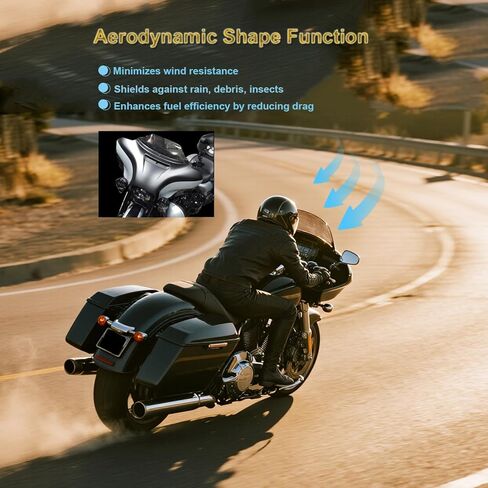 الزجاج الأمامي للدراجة النارية من Smoke مقاس 9 بوصات متوافق مع Harley 2014-2023 Touring Street Glide Electra Glide Ultra Limited Tri Glide FLHT FLHX FLHXS FLHTK in Kuwait
