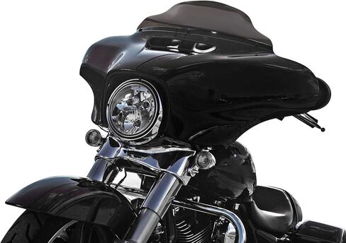 الزجاج الأمامي للدراجة النارية من Smoke مقاس 9 بوصات متوافق مع Harley 2014-2023 Touring Street Glide Electra Glide Ultra Limited Tri Glide FLHT FLHX FLHXS FLHTK in Kuwait