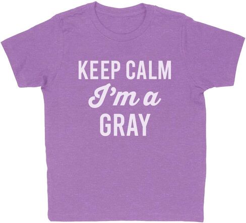 Keep Calm I'm a Gray Kids T-Shirt Youth in Saudi Arabia
