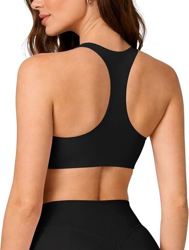 Racerback Sports Bras for Women Wireless Padded Buttery Soft Bra Workout Gym Yoga Top with Removable Cups in Saudi Arabia