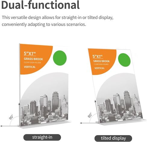 إطار صور من الأكريليك الشفاف مقاس 5 × 7، حامل صور مكون من 3 قطع، حامل علامة عمودية حامل عرض طاولة مزدوج الجوانب، إطار صورة أكريليك، حامل علامة رمز الاستجابة السريعة. (3 عبوات 5*7") in Saudi Arabia