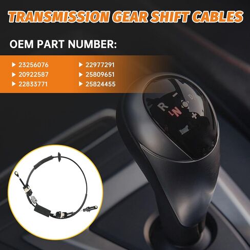 23256076 Automatic Transmission Gear Shifter Cable Compatible with Chevrolet Traverse 2009-2017,for Buick Enclave 2008-2017,Compatible with 2007-2017 GMC Acadia,Replace 20922587 22833771 in Kuwait