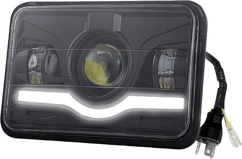 Fit for Honda XR250 XR250L XR650L XR650R Headlights,5 Inch Square Headlamp Assembly with DRL Turn Signal High-Low Beam,600% Brighter,DOT Approved,Plug N Play in Saudi Arabia