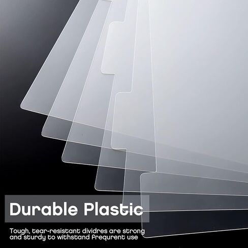Translucent Poly Tab Dividers for Discbound Notebooks - Disc Bound Planner Supplies, Index Dividers for Notebook Organization and Planning(6 Sets, 36 Sheets in Total) in Saudi Arabia