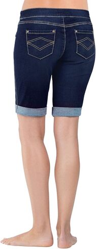 PajamaJeans Summer Knee Length Shorts for Women - Pull On Women's Shorts with Pockets, Stretch Denim Womens Shorts for Ladies in Saudi Arabia