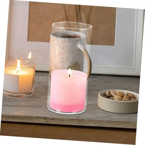 VOSAREA 3pcs Transparent Glass Candle Shades Chimney Tube Holders for Home Decor Wedding Centerpieces and DIY Projects and Candle Supply in Saudi Arabia