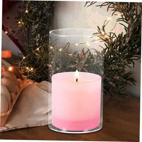 VOSAREA 3pcs Transparent Glass Candle Shades Chimney Tube Holders for Home Decor Wedding Centerpieces and DIY Projects and Candle Supply in Saudi Arabia