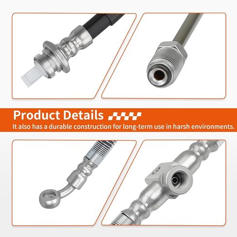 Front Brake Hose Line Pipe Kit for Yamaha Grizzly 450 20011-2014 5ND-F5872-10-00 in Saudi Arabia