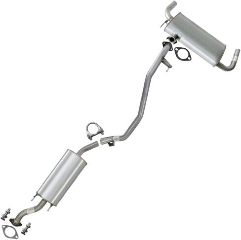 Northeastern Exhaust | Stainless Steel Resonator & Muffler Exhaust System Kit Compatible for Nissan Murano 2009-2014 3.5L | Free Gaskets and Clamp Included | Automotive Replacement Part in Saudi Arabia