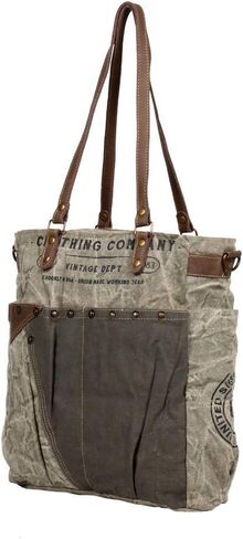 Cargo 157 Upcycled Canvas and Genuine Hair-On Leather Trim Crossbody Bag in Kuwait