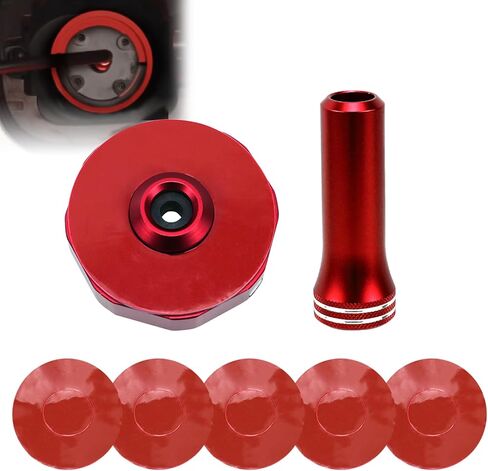 RYANSTAR RACING Universal Gas Cap Adapter for EVAP Smoke Machine Leak Test Fuel Cap Bypass Cylinder Included Leak-Proof Design for Accurate EVAP System Testing in Saudi Arabia