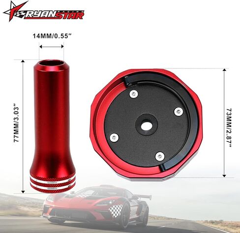 RYANSTAR RACING Universal Gas Cap Adapter for EVAP Smoke Machine Leak Test Fuel Cap Bypass Cylinder Included Leak-Proof Design for Accurate EVAP System Testing in Saudi Arabia