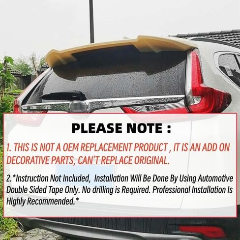Rear Spoiler Roof Wing Fit for Honda CRV/CR-V 2017-2022 EX/EX-L/LX/Touring Top Wing Lip Exterior Accessories (Gloss Black) in Saudi Arabia