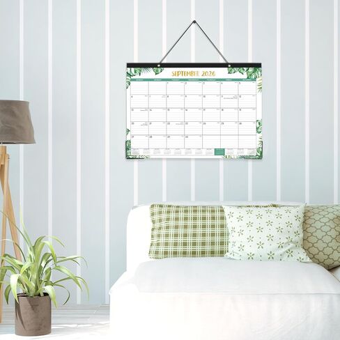 2026 Desk Calendar, 12 Months Calendar from January to December, 17" x 12", Desk Calendars 2026 Large Ruled Blocks for Planning in Saudi Arabia