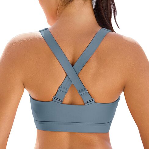 Vorcy High Impact Sports Bras Criss Cross Back Sports Bras Adjustable Sports Bras High Support Bras Workout Bra Yoga Bra in Saudi Arabia