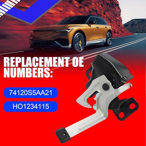 SMMS Hood Latch for Honda Civic DX EX GX Hybrid HX LX Value Package Coupe Sedan 2004-2005 OE: 74120S5AA21 HO1234115 in Saudi Arabia