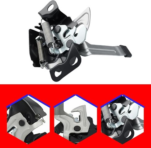 SMMS Hood Latch for Honda Civic DX EX GX Hybrid HX LX Value Package Coupe Sedan 2004-2005 OE: 74120S5AA21 HO1234115 in Saudi Arabia