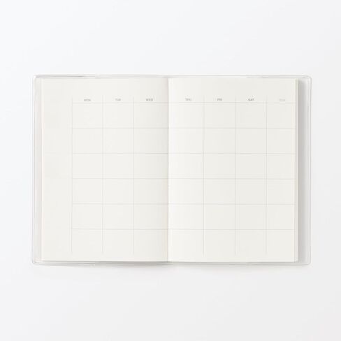 MUJI 84925337 Undated Schedule Notebook, Monthly, Daily, A6, Monthly, 12 Months, 366 Days Daily in Saudi Arabia