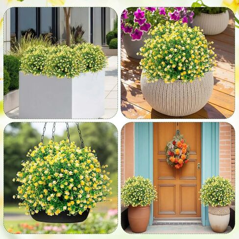 Set of 2 Artificial Camellia Topiary Ball Tree Fake Bushes Shrubs Outdoor Faux Plant with Ground Spike 26 x 18 Inch Flowers UV Resistance Greenery for Front Porch Garden Patio Indoor in Kuwait