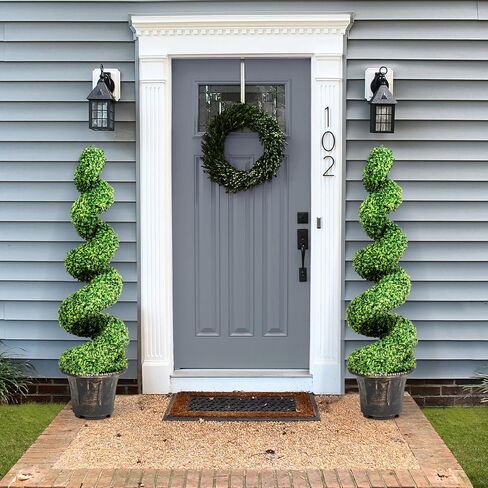SAFEPLUS 4 Ft Artificial Boxwood Spiral Topiary Tree, Fake Greenery Plants for Indoor or Outdoor in Saudi Arabia