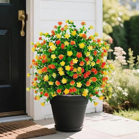 2 Pack Artificial Boxwood Outdoor Topiary Balls, Fake Shrubs with Ground Spikes, Easy to Install, Suitable for Home Indoor and Outdoor Yard Patio Front Door srping Decoration in Saudi Arabia