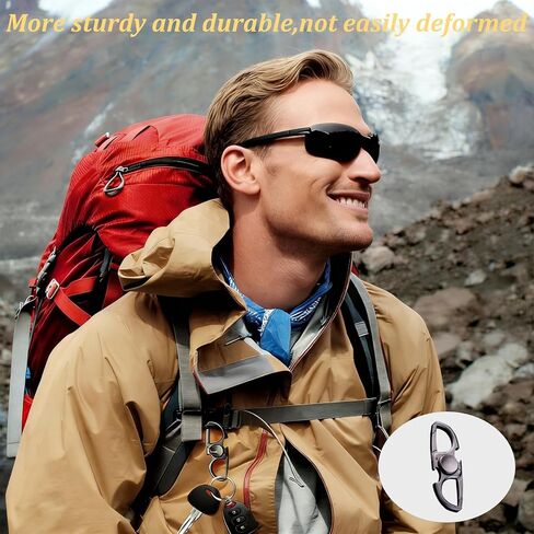 سلسلة مفاتيح فيدجيت سبينر مع فتاحة زجاجات، مشبك حلقة تسلق مضاد للسرقة لأقفال حقيبة الظهر واستبدال سحاب، لعبة تخفيف التوتر للبالغين والمراهقين، حلقة مفاتيح محمولة باللون الفضي والرمادي الفلكي in Kuwait