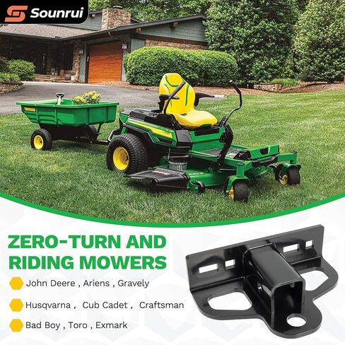 وصلة جزازة عالمية بدون دوران مع دبوس ربط مغناطيسي، متوافقة مع فيريس، جون ديري، هوسكفارنا، كاب كاديت، آرينز، تورو، كرافتسمان، باد بوي، تناسب جهاز استقبال 1-1/4 بوصة وفتحات تثبيت 2.5 بوصة - 5 بوصة in Kuwait