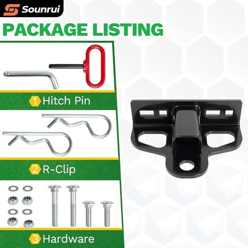 وصلة جزازة عالمية بدون دوران مع دبوس ربط مغناطيسي، متوافقة مع فيريس، جون ديري، هوسكفارنا، كاب كاديت، آرينز، تورو، كرافتسمان، باد بوي، تناسب جهاز استقبال 1-1/4 بوصة وفتحات تثبيت 2.5 بوصة - 5 بوصة in Kuwait