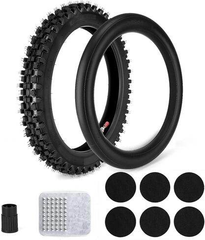 60/100-14 2.50-14 Front Tire and Inner Tube Set, 60/100-14 Dirt Bike Tire Tube for CRF110 KLX110 KX65 XR70 SSR125 110cc 125cc CRF70 KX60 KX110 RM65 JR80 PW80 TTR90 TTR110 Pit Dirt Bike Off Road in Saudi Arabia