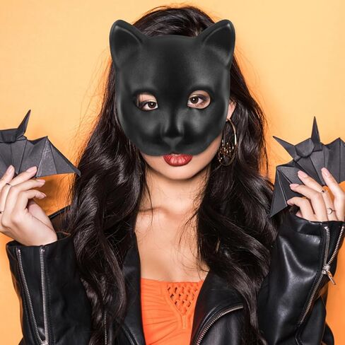 Ciieeo Funny Panther Mask Half Face Animal Mask for Women Men Masquerade Party Carnival in Saudi Arabia