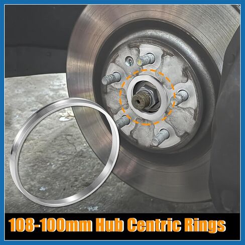 4pcs OD 108mm to ID 100mm Aluminum Alloy Car Hub Centric Rings Wheel Bore Center Spacer Item Replacement in Saudi Arabia