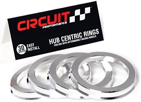 Circuit Performance Hub Centric Rings (4 Pack) - 110 to 106.1 Aluminum Hubrings - Compatible with 4Runner Tacoma, GX460 GX470 Tunda Sequoia with 106.1mm Vehicle Hub Using Wheels with 110mm Centerbore in Saudi Arabia